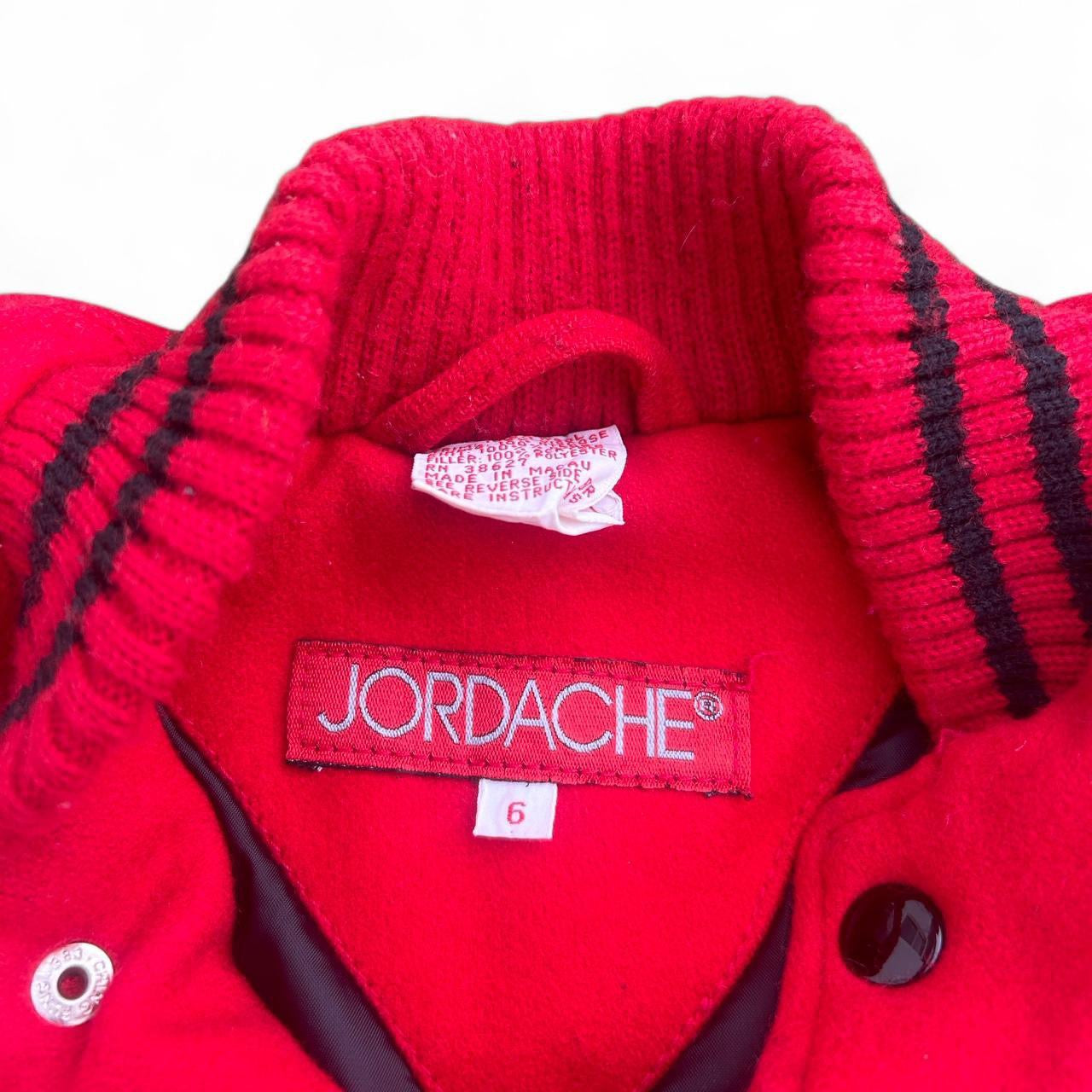 Jordache patched bomber jacket