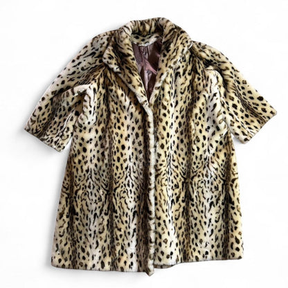 Vintage leopard print coat