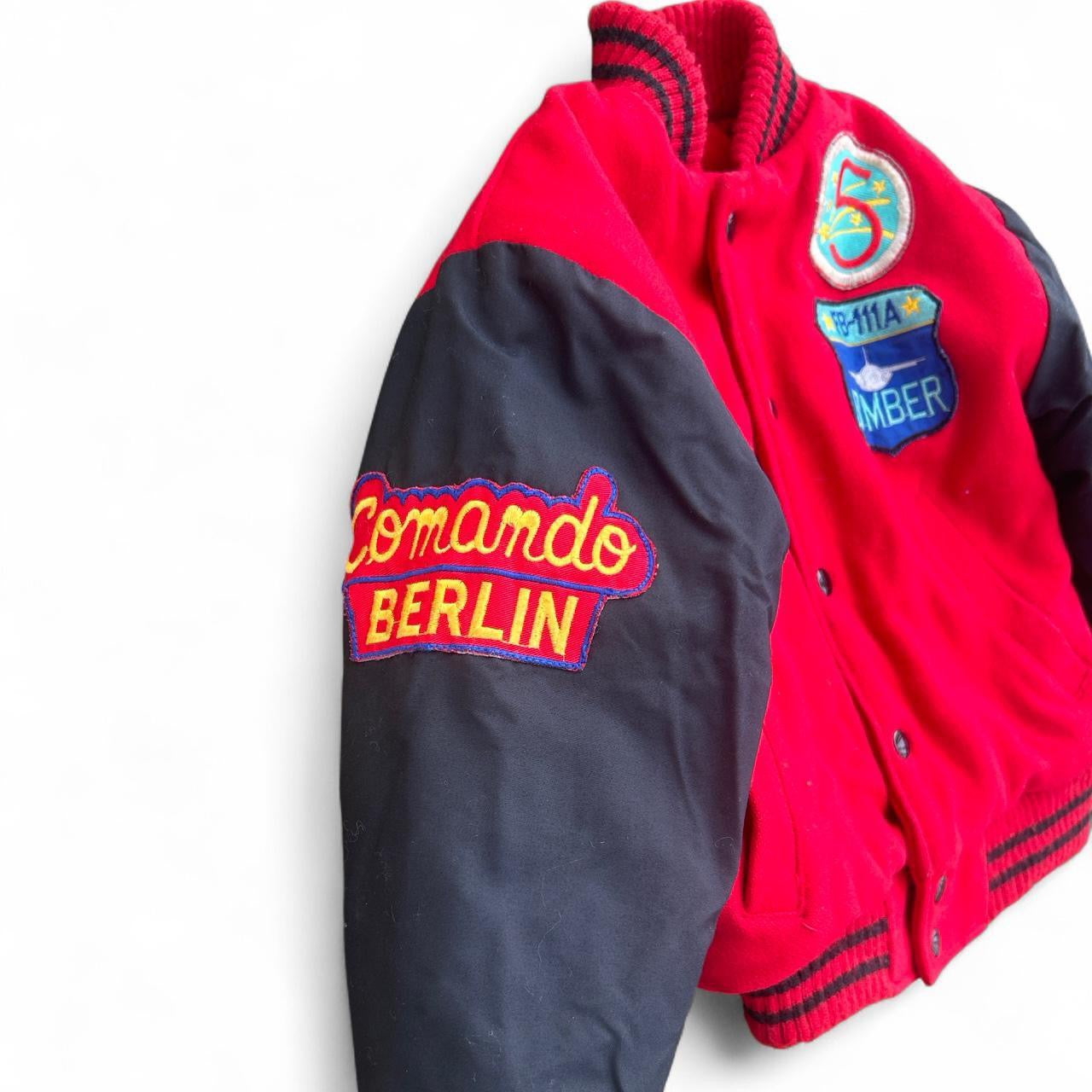 Jordache patched bomber jacket