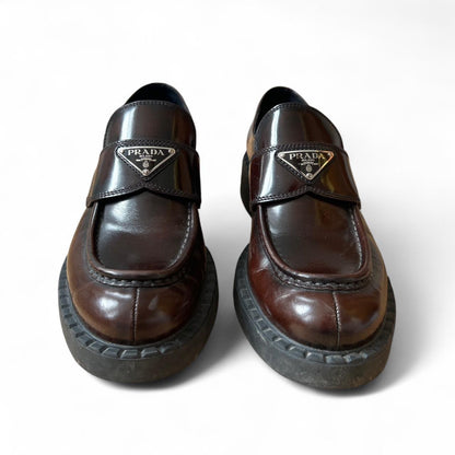 Prada chocolate brown Loafers