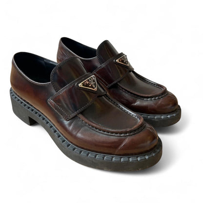 Prada chocolate brown Loafers