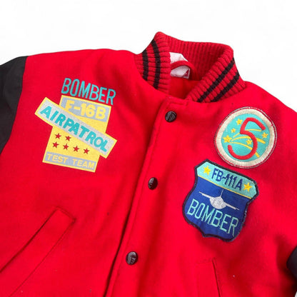 Jordache patched bomber jacket