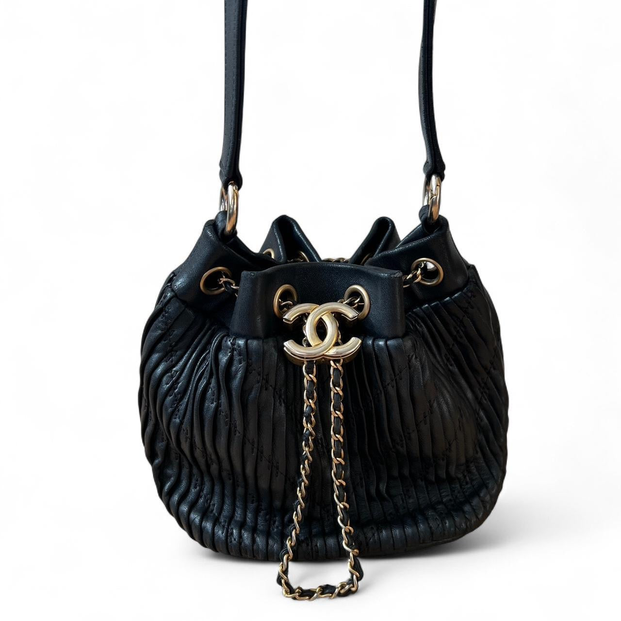 Chanel Coco mini pleated handbag