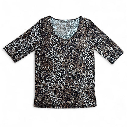 Vintage leopard print T-shirt dress