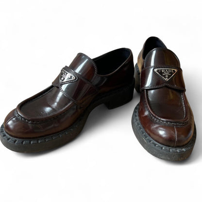 Prada chocolate brown Loafers