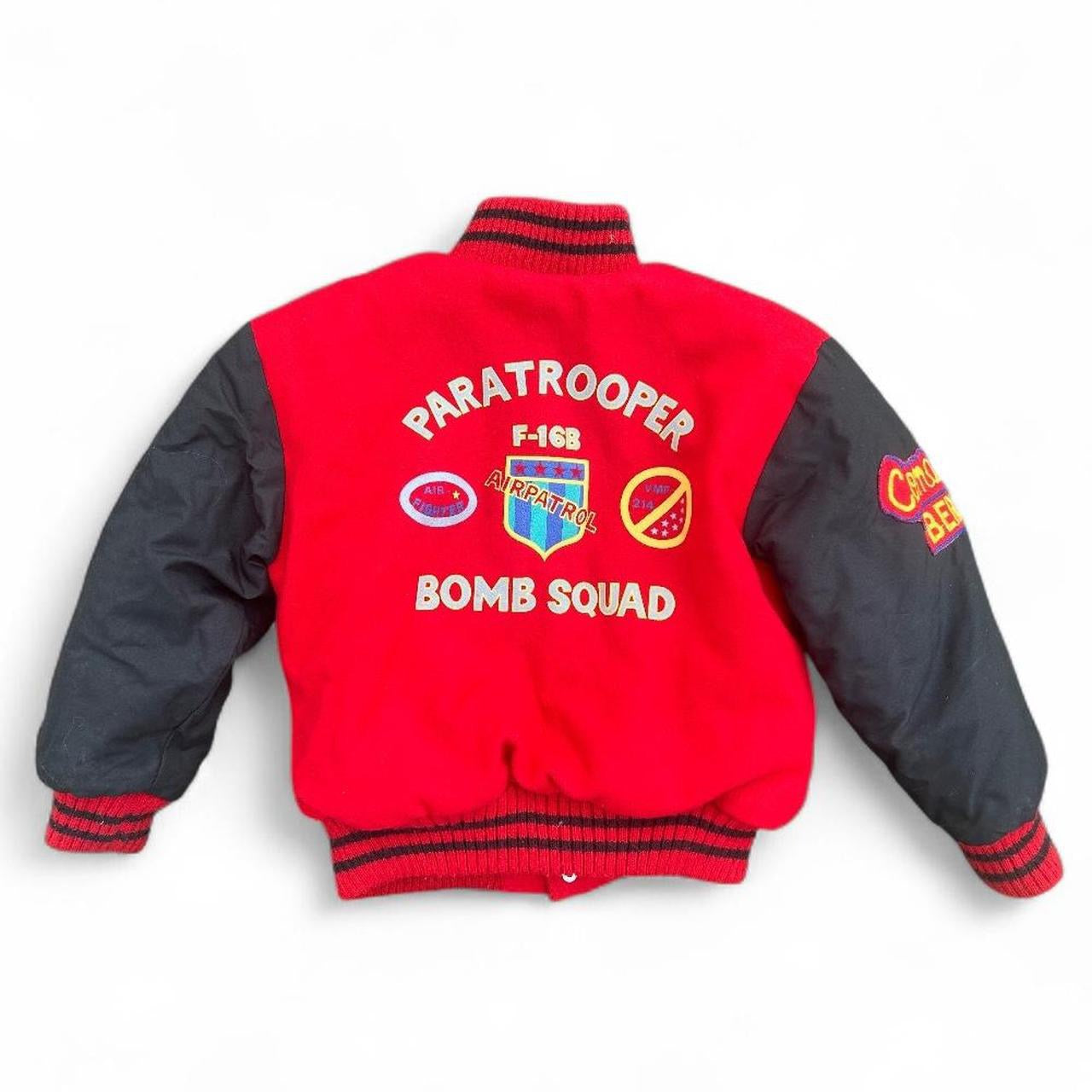 Jordache patched bomber jacket